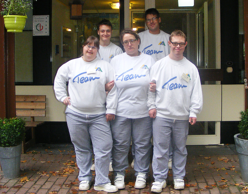 Arbeit_Brueggen_Team Pascal in der Jugendherberge in Brüggen